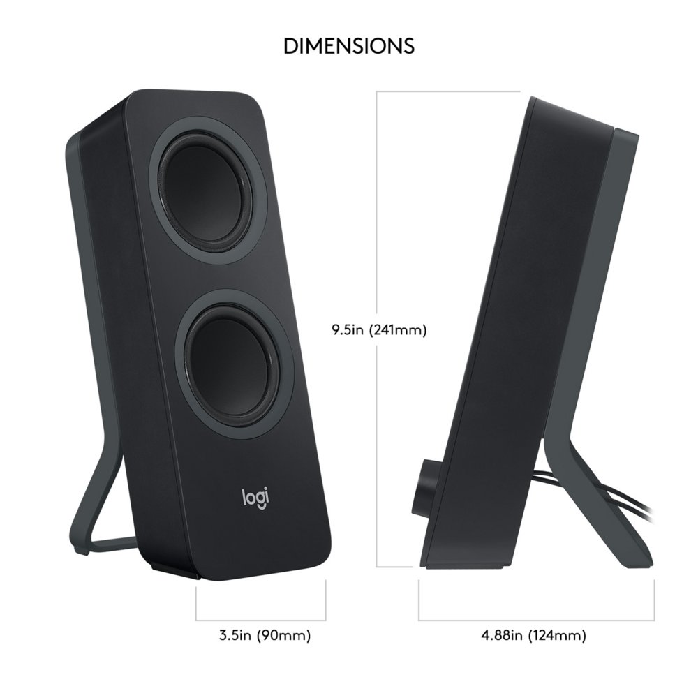 Logitech Z207 | 2.0 Bluetooth Luidsprekerset | 5W RMS | Draadloze Overgang | Zwart 14 Logitech Z207 | 2.0 Bluetooth Luidsprekerset | 5W RMS | Draadloze Overgang | Zwart - Afbeelding 14
