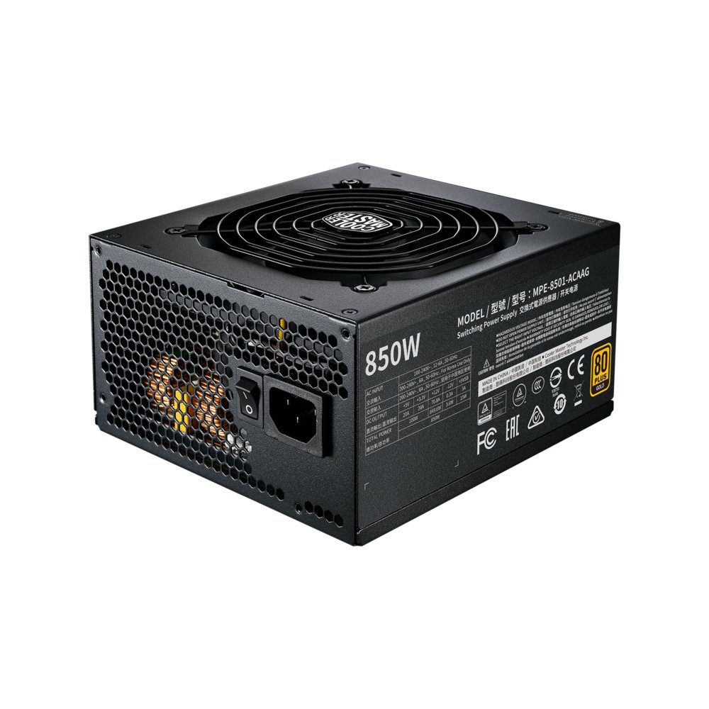 Cooler Master MWE Gold 850 V2 | 850 Watt Gold ATX PSU | Modulair | Power Supply | Voeding 2 Cooler Master MWE Gold 850 V2 | 850 Watt Gold ATX PSU | Modulair | Power Supply | Voeding - Afbeelding 2