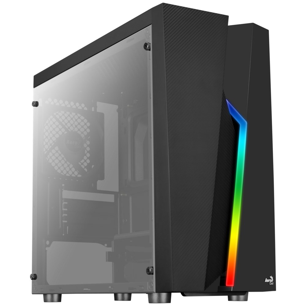 Aerocool Bolt | MicroATX/Mini-ITX Behuizing | RGB Frontpaneel | USB 3.2 & 2x USB 2.0 4 Aerocool Bolt | MicroATX/Mini-ITX Behuizing | RGB Frontpaneel | USB 3.2 & 2x USB 2.0 - Afbeelding 4