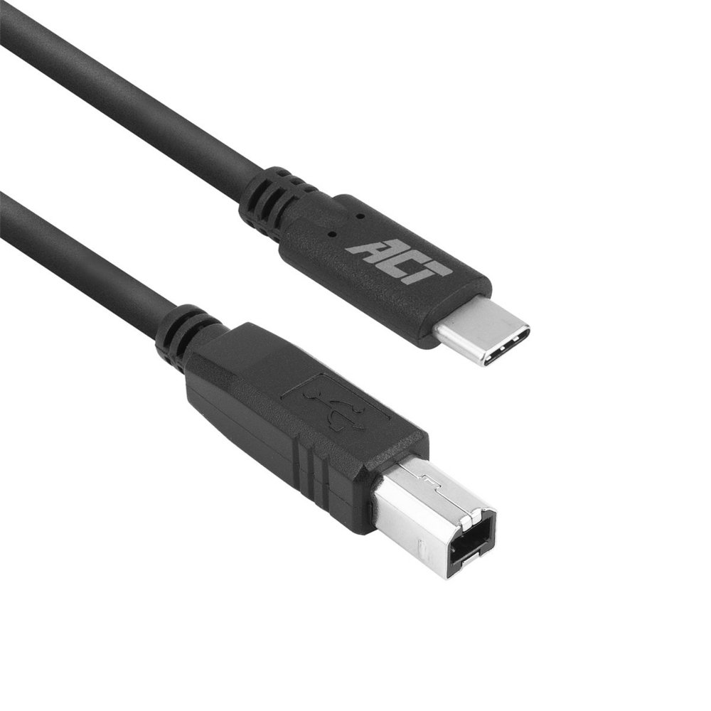ACT | USB 2.0 Kabel | USB-C naar USB-B | 1,8m | Zwart 1 ACT | USB 2.0 Kabel | USB-C naar USB-B | 1
