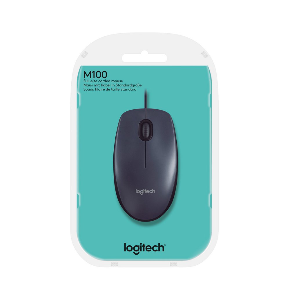 Logitech M100 | Bedrade USB Muis | Zwart 6 Logitech M100 | Bedrade USB Muis | Zwart - Afbeelding 6