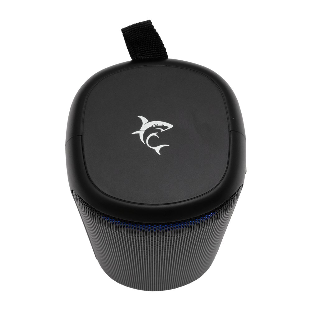 White Shark GBT-876 MADAL | Draagbare Bluetooth Speaker | 2×10W RMS | 4000mAh Accu | RGB 3 White Shark GBT-876 MADAL | Draagbare Bluetooth Speaker | 2×10W RMS | 4000mAh Accu | RGB - Afbeelding 3
