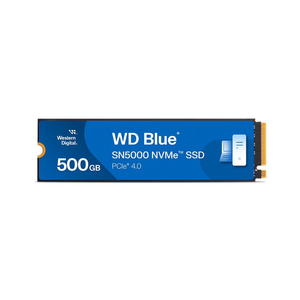 Western Digital Blue SN5000 | 500GB NVMe SSD | M.2 Gen4 | 5.000MB/s Lezen | 4.000MB/s Schrijven 1 Western Digital Blue SN5000 | 500GB NVMe SSD | M.2 Gen4 | 5.000MB/s Lezen | 4.000MB/s Schrijven