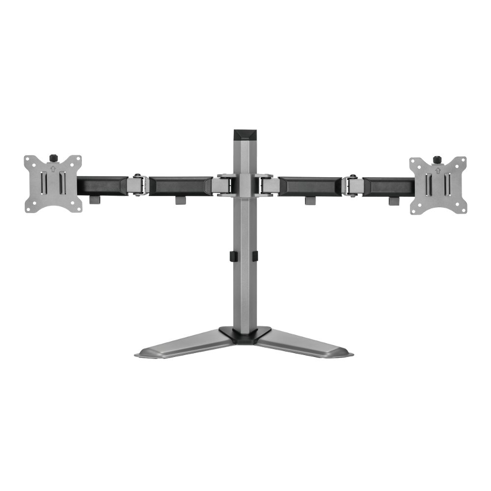 White Shark TUTANKHAMUN | Monitor-bureaustand | Tot 32" | Max 9kg | VESA 100x100 | 2 Monitoren 3 White Shark TUTANKHAMUN | Monitor-bureaustand | Tot 32" | Max 9kg | VESA 100x100 | 2 Monitoren - Afbeelding 3