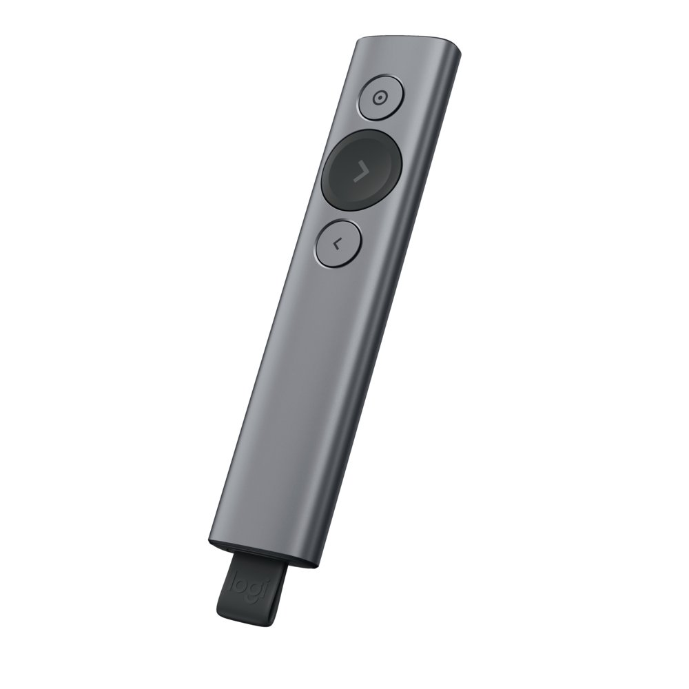 Logitech Spotlight Presenter | Draadloos | Bluetooth & USB 2.4 GHz | Bereik tot 30 meter | Grijs 4 Logitech Spotlight Presenter | Draadloos | Bluetooth & USB 2.4 GHz | Bereik tot 30 meter | Grijs - Afbeelding 4
