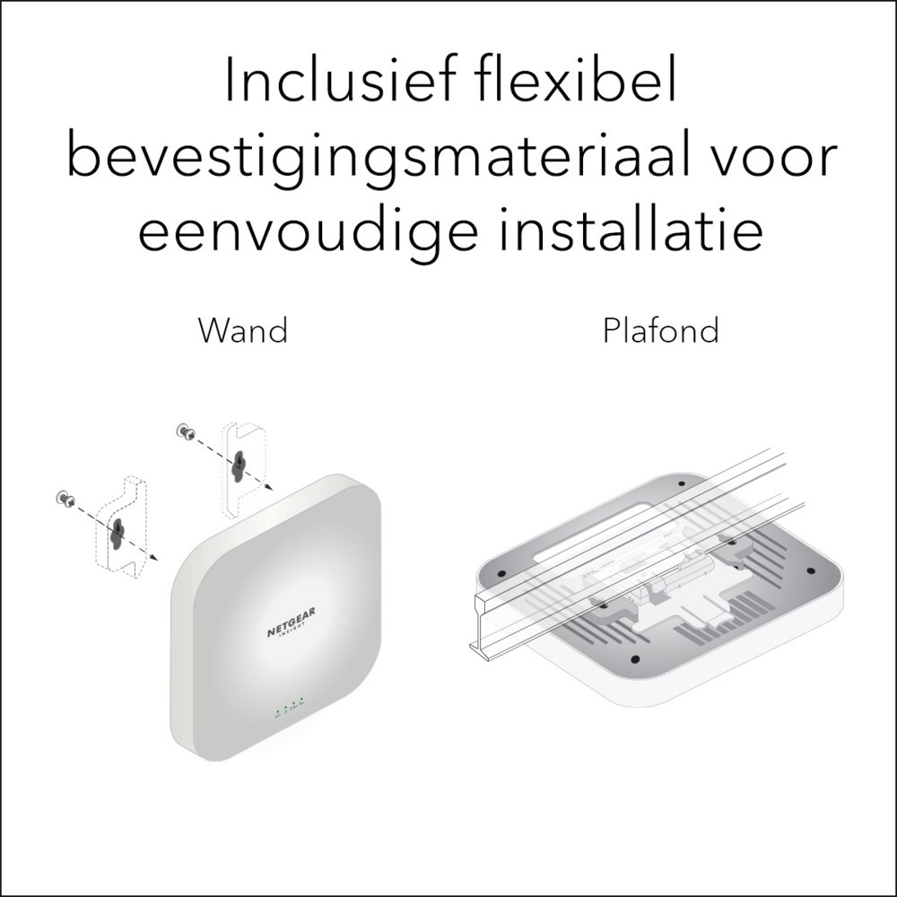 Netgear Insight WAX210 | WiFi 6 Access Point (AX1800) | 1800 Mbit/s | PoE (802.3at) | Inclusief Montagebeugel 11 Netgear Insight WAX210 | WiFi 6 Access Point (AX1800) | 1800 Mbit/s | PoE (802.3at) | Inclusief Montagebeugel - Afbeelding 11