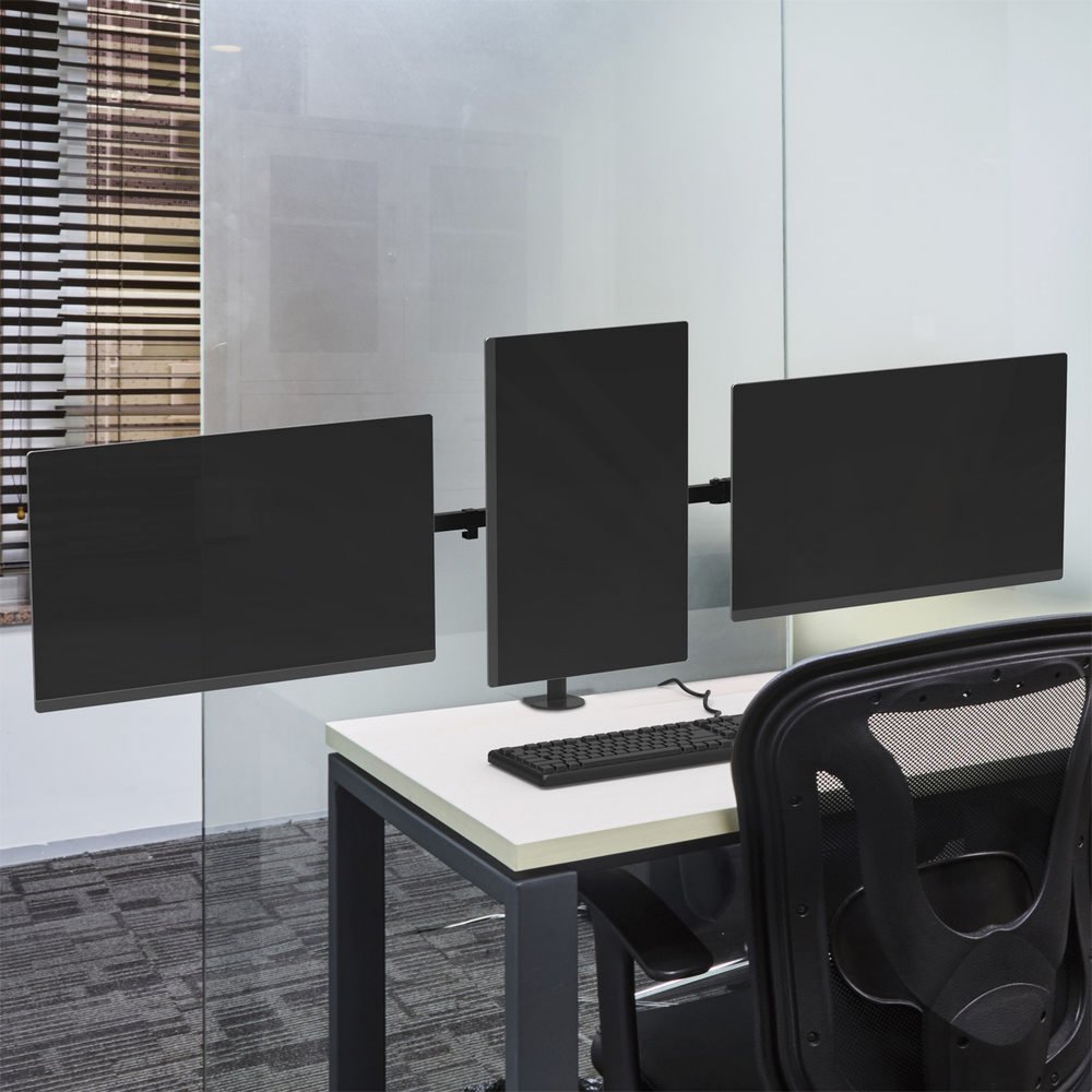 ACT AC8303 | Verstelbare Monitor-bureaubeugel | Tot 27" | Max 7kg | VESA 100x100 | 2 Monitoren 2 ACT AC8303 | Verstelbare Monitor-bureaubeugel | Tot 27" | Max 7kg | VESA 100x100 | 2 Monitoren - Afbeelding 2