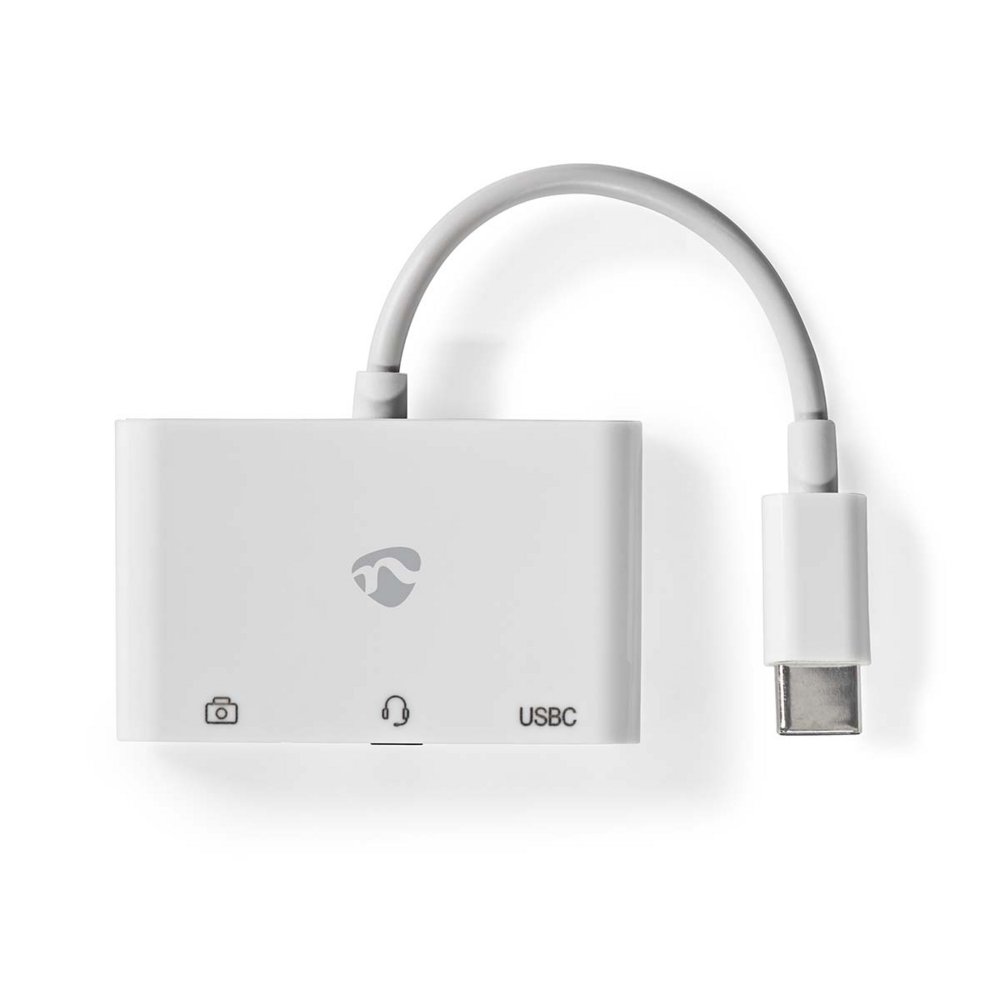 Nedis CCGB64790WT01 | Laptop Dock & Poortreplicator USB 2.0 Type-C | 1× USB-A + 1× USB-C + 3,5 mm audio | 480 Mbps | Wit 3 Nedis CCGB64790WT01 | Laptop Dock & Poortreplicator USB 2.0 Type-C | 1× USB-A + 1× USB-C + 3,5 mm audio | 480 Mbps | Wit - Afbeelding 3