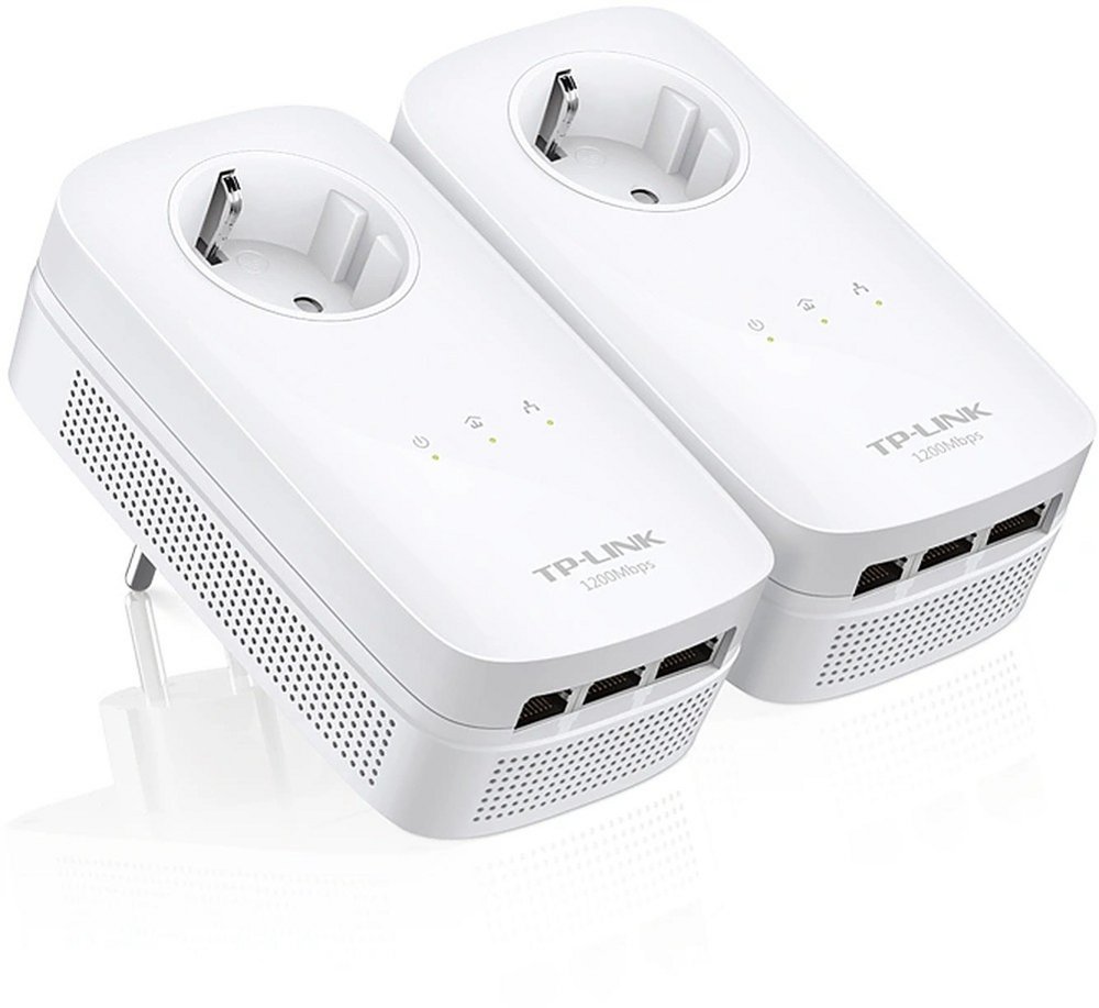 TP-Link TL-PA8030P KIT | Powerline Adapter Set | 1200 Mbps | 3x Gigabit Ethernet | Wit 1 TP-Link TL-PA8030P KIT | Powerline Adapter Set | 1200 Mbps | 3x Gigabit Ethernet | Wit