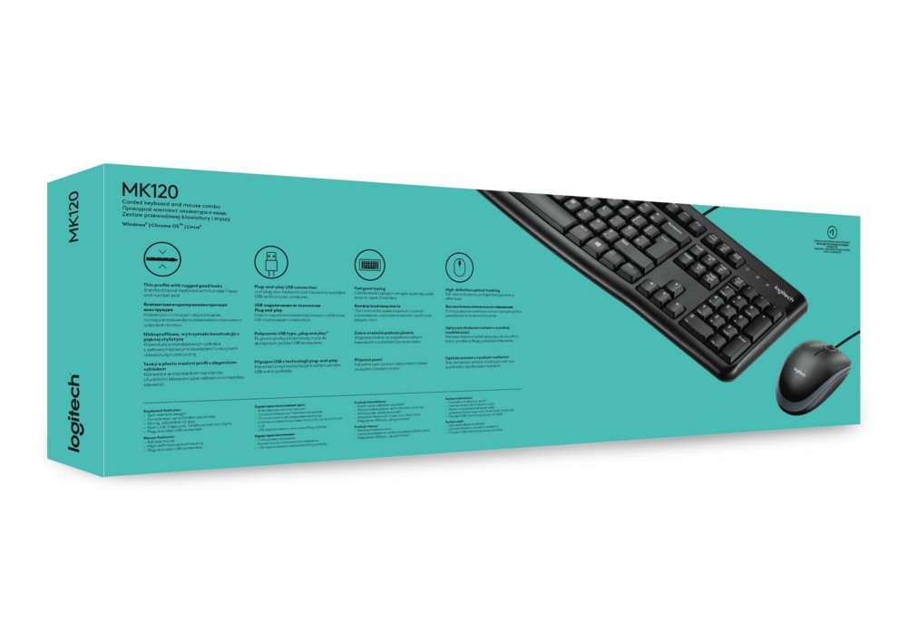 Logitech MK120 | Bedrade Muis en Toetsenbordcombo | QWERTY 15 Logitech MK120 | Bedrade Muis en Toetsenbordcombo | QWERTY - Afbeelding 15