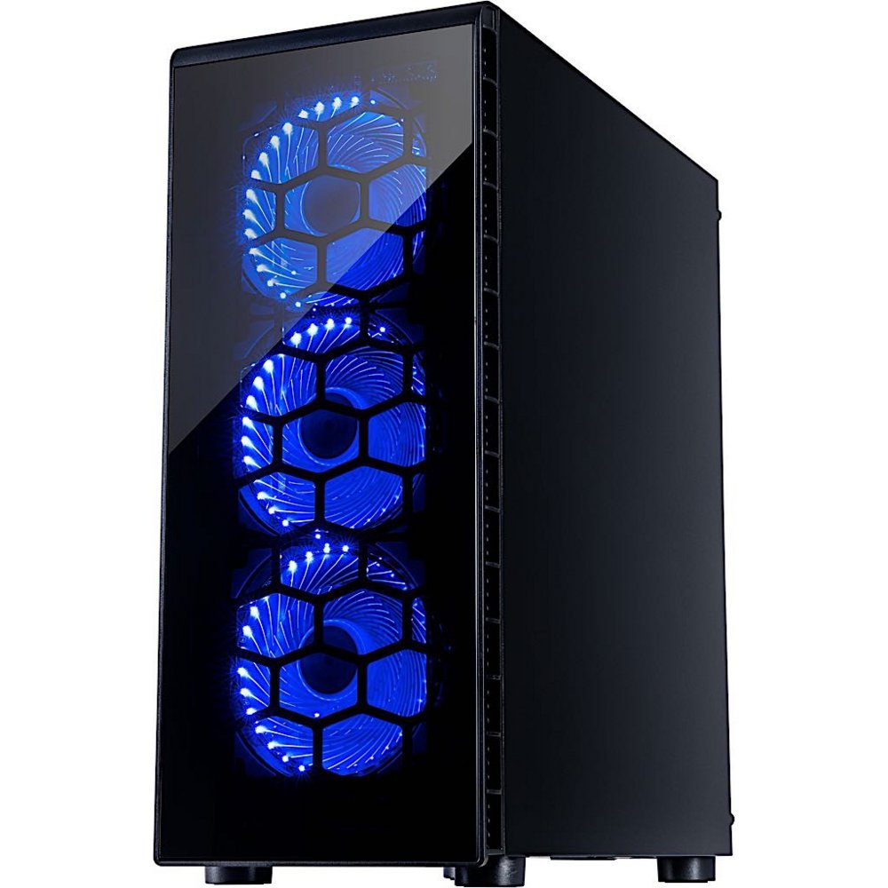 Inter-Tech CXC2 Blue Light | Midi Tower Case | Zwart 11 Inter-Tech CXC2 Blue Light | Midi Tower Case | Zwart - Afbeelding 11