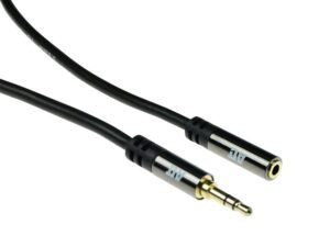 ACT AC3615 | 3.5mm Audiokabel | 2 Meter | Stereo Jack naar Jack | Zwart