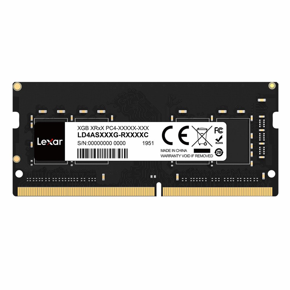 Lexar | 1x8GB DDR4 | 3200MHz | SO-DIMM | Geheugenmodule | CL22 | RAM 1 Lexar | 1x8GB DDR4 | 3200MHz | SO-DIMM | Geheugenmodule | CL22 | RAM