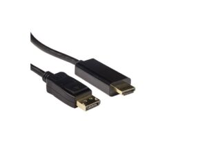 ACT AK3992 | DisplayPort naar HDMI Kabel | 5 m | Zwart