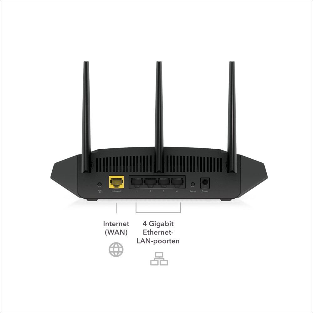 NETGEAR Nighthawk 4-Stream AX1800 | Wifi 6 Router | Gigabit Ethernet Dual-band (2.4 GHz / 5 GHz) | 1200Mbit/s 15 NETGEAR Nighthawk 4-Stream AX1800 | Wifi 6 Router | Gigabit Ethernet Dual-band (2.4 GHz / 5 GHz) | 1200Mbit/s - Afbeelding 15