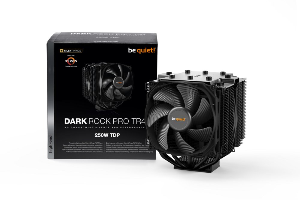 be quiet! Dark Rock Pro TR4 | 250W TDP | 162mm Hoogte | 135mm Fans | CPU Luchtkoeler 6 be quiet! Dark Rock Pro TR4 | 250W TDP | 162mm Hoogte | 135mm Fans | CPU Luchtkoeler - Afbeelding 6