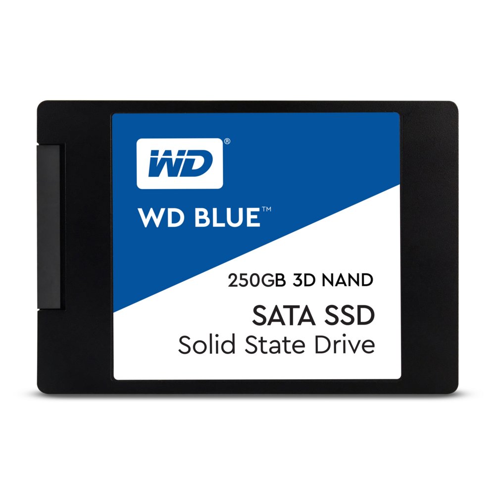 Western Digital Blue | 250GB SATA SSD | 2.5'' | 555MB/s Lezen | 440MB/s Schrijven 1 Western Digital Blue | 250GB SATA SSD | 2.5'' | 555MB/s Lezen | 440MB/s Schrijven