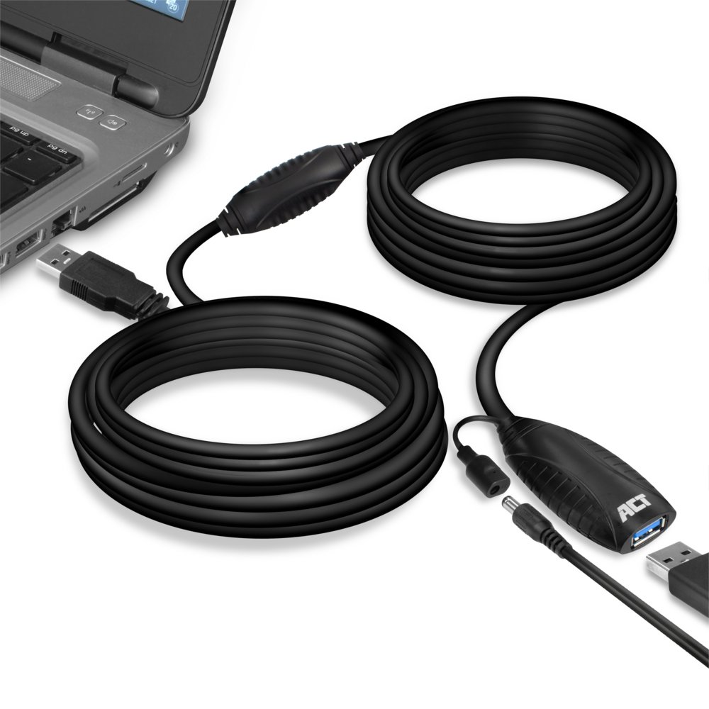 ACT AC6110 | USB 2.0 Booster | 10m | Zwart 6 ACT AC6110 | USB 2.0 Booster | 10m | Zwart - Afbeelding 6