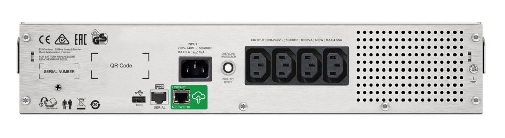 APC Smart-UPS C SMC1500I-2UC | 1500 VA / 900 W | 2U Rackmount | 4x IEC C13 Stopcontacten | Zuivere Sinusgolf | AVR Spanningsregeling | LCD-scherm | SmartConnect 3 APC Smart-UPS C SMC1500I-2UC | 1500 VA / 900 W | 2U Rackmount | 4x IEC C13 Stopcontacten | Zuivere Sinusgolf | AVR Spanningsregeling | LCD-scherm | SmartConnect - Afbeelding 3