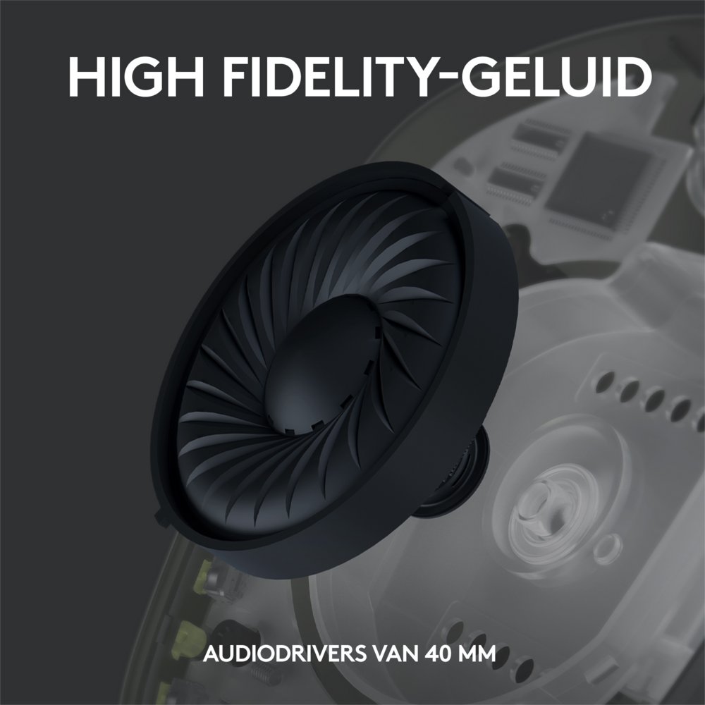 Logitech G435 Wireless Gaming Headset | Bluetooth & Lightspeed | Hoofdband | Zwart 9 Logitech G435 Wireless Gaming Headset | Bluetooth & Lightspeed | Hoofdband | Zwart - Afbeelding 9