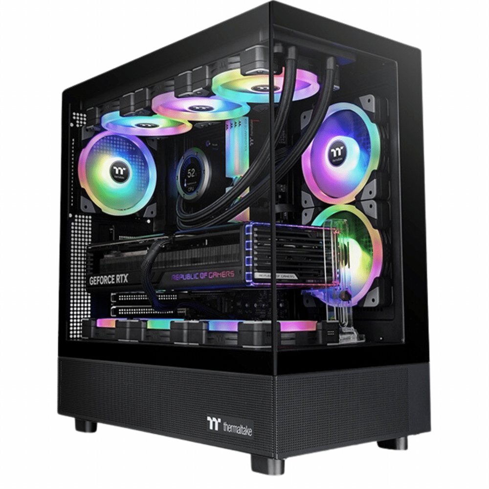 Thermaltake View 270 Plus TG ARGB | Mid Tower Case | Zwart (CA-1Y7-00M1WN-01) | OPEN BOX 5 Thermaltake View 270 Plus TG ARGB | Mid Tower Case | Zwart (CA-1Y7-00M1WN-01) | OPEN BOX - Afbeelding 5