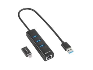 Sharkoon 4044951037575 | Docking Station & Poortreplicator | USB-C 3.2 Gen 1 | Draadloos | Zwart