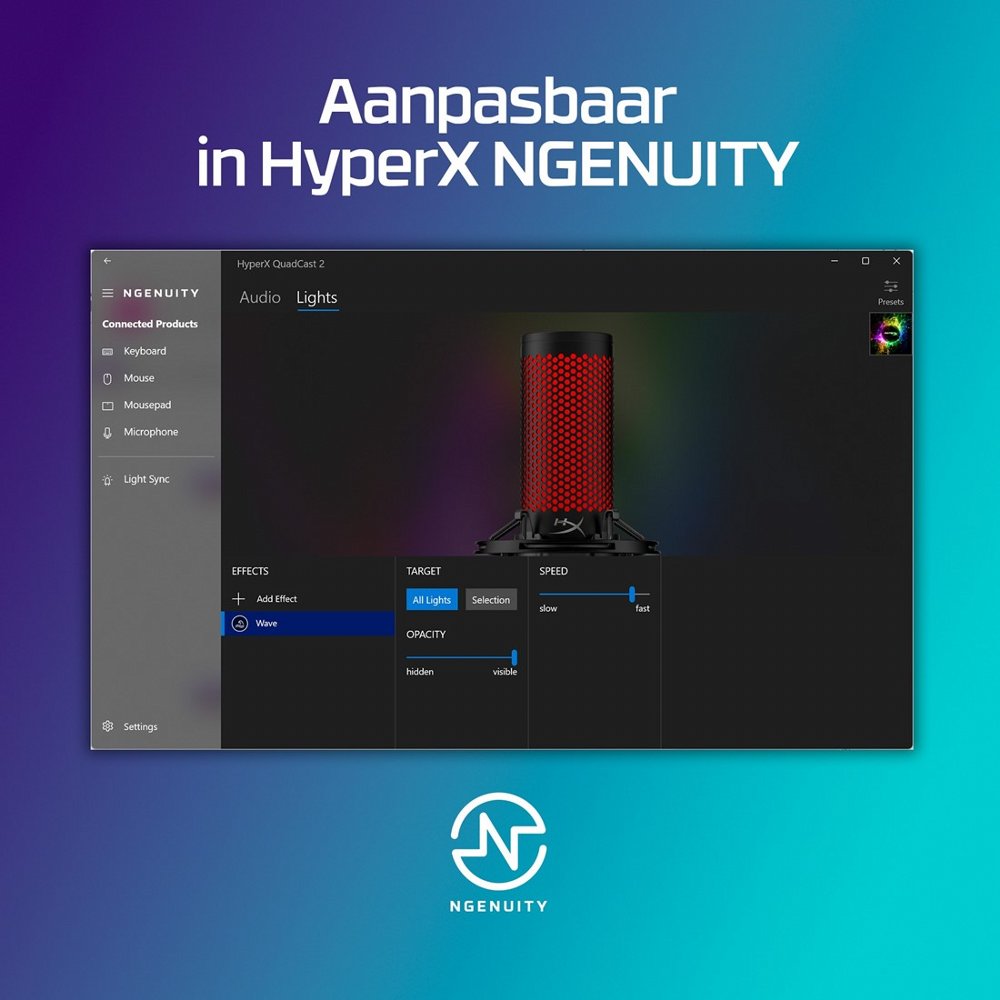 HP 872V1AA | USB Microfoon | Voor Podcasting | Zwart 2 HP 872V1AA | USB Microfoon | Voor Podcasting | Zwart - Afbeelding 2