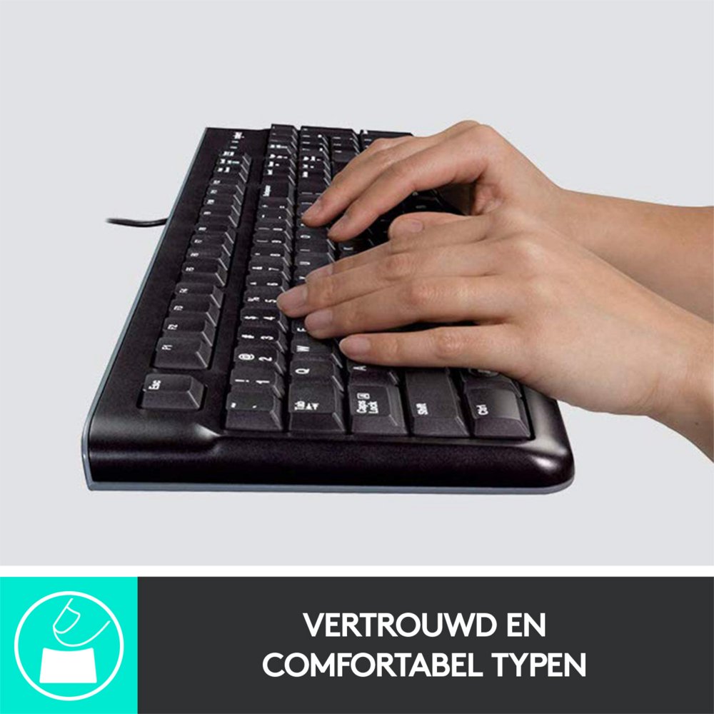 Logitech K120 | Zakelijk Bedraad Toetsenbord | QWERTY 8 Logitech K120 | Zakelijk Bedraad Toetsenbord | QWERTY - Afbeelding 8