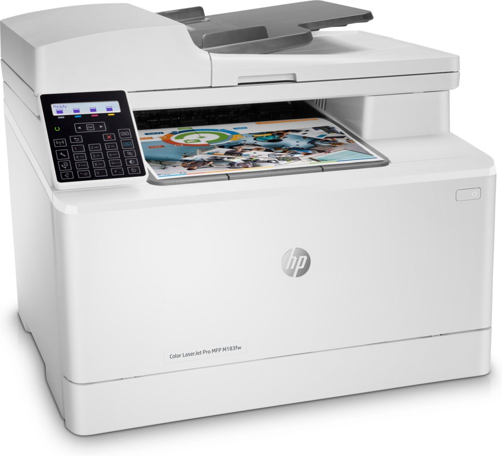 HP Color LaserJet Pro M183fw Laserprinter | 600 x 600 DPI | Wifi | Kleur 2 HP Color LaserJet Pro M183fw Laserprinter | 600 x 600 DPI | Wifi | Kleur - Afbeelding 2