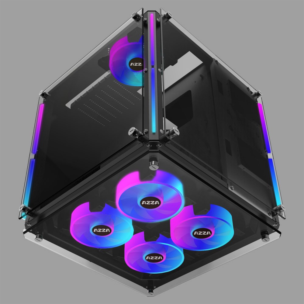Azza Cube Case 802 | Zwart 10 Azza Cube Case 802 | Zwart - Afbeelding 10