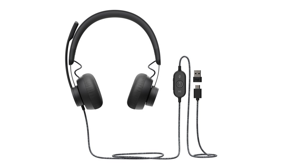 Logitech Zone | Bedrade On-ear Headset | USB-C & USB-A | Grafiet 1 Logitech Zone | Bedrade On-ear Headset | USB-C & USB-A | Grafiet