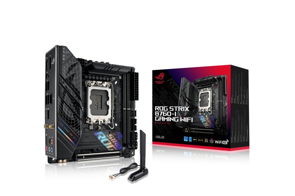 ASUS ROG STRIX B760-I GAMING WIFI | Socket LGA 1700 | Intel B760 | 2xDDR5 | Mini-ITX | Moederbord 1 ASUS ROG STRIX B760-I GAMING WIFI | Socket LGA 1700 | Intel B760 | 2xDDR5 | Mini-ITX | Moederbord