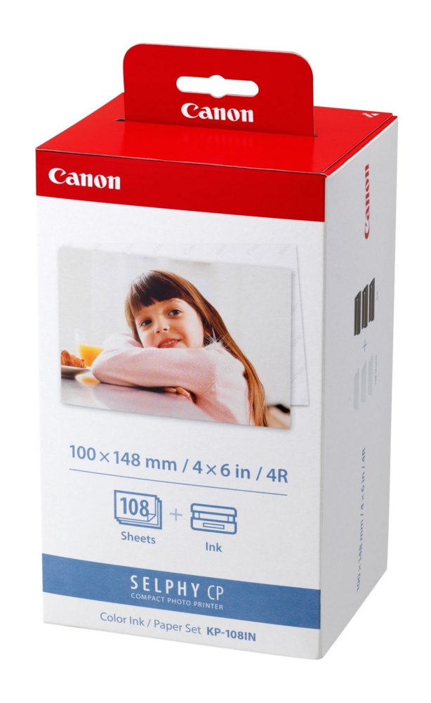 Canon KP-108IN | Fotopapierpakket | 108 vellen | Inclusief inkt | 10x15 cm | Wit/Rood 1 Canon KP-108IN | Fotopapierpakket | 108 vellen | Inclusief inkt | 10x15 cm | Wit/Rood