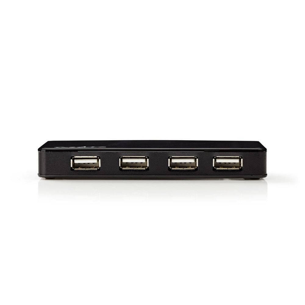 Nedis UHUBU2730BK | Interface Hub USB 2.0 | 7 poorten | Inclusief Adapter | Zwart 1 Nedis UHUBU2730BK | Interface Hub USB 2.0 | 7 poorten | Inclusief Adapter | Zwart
