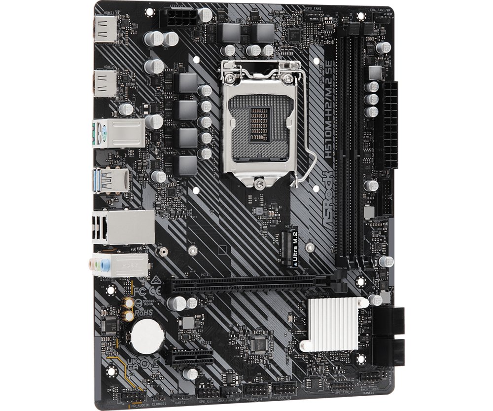 Asrock H510M-H2/M.2 SE | Socket LGA 1200 | Intel H470 | 2xDDR4 | Micro-ATX | Moederbord 4 Asrock H510M-H2/M.2 SE | Socket LGA 1200 | Intel H470 | 2xDDR4 | Micro-ATX | Moederbord - Afbeelding 4