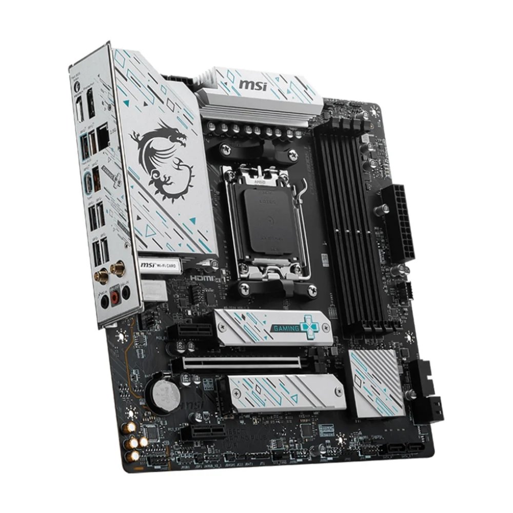 MSI B650M GAMING PLUS WIFI | Socket AM5 | AMD B650 | 4xDDR5 | Micro-ATX | Moederbord 2 MSI B650M GAMING PLUS WIFI | Socket AM5 | AMD B650 | 4xDDR5 | Micro-ATX | Moederbord - Afbeelding 2