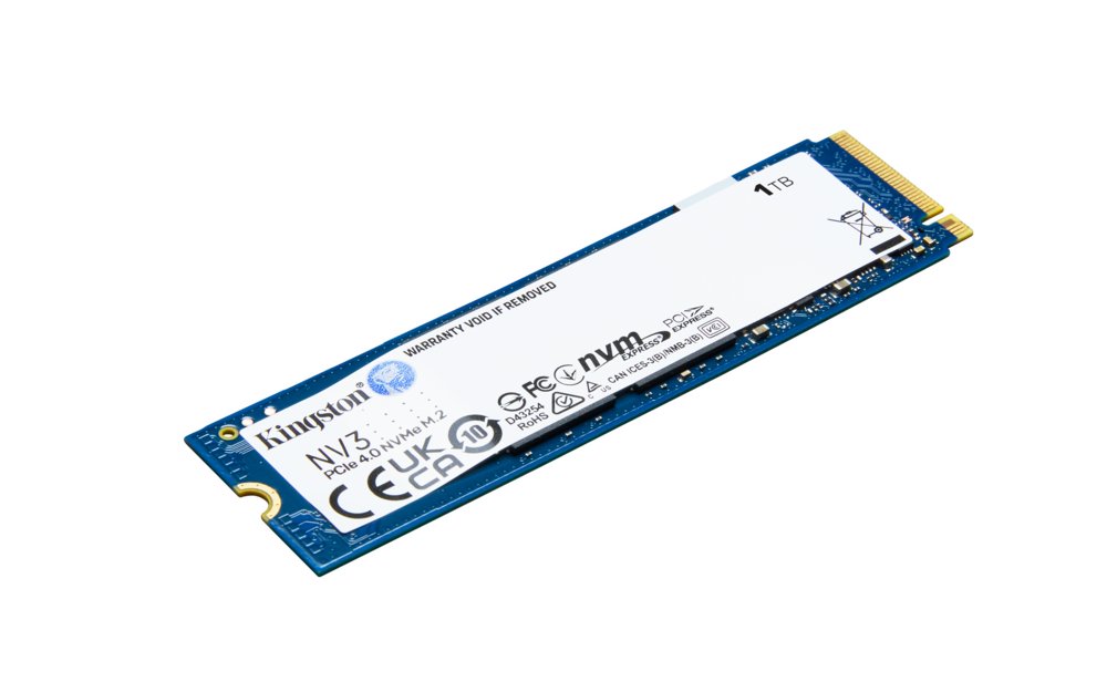 Kingston NV3 | 1TB NVMe SSD | M.2 | Gen4 | 6.000MB/s Lezen | 4.000MB/s Schrijven 2 Kingston NV3 | 1TB NVMe SSD | M.2 | Gen4 | 6.000MB/s Lezen | 4.000MB/s Schrijven - Afbeelding 2