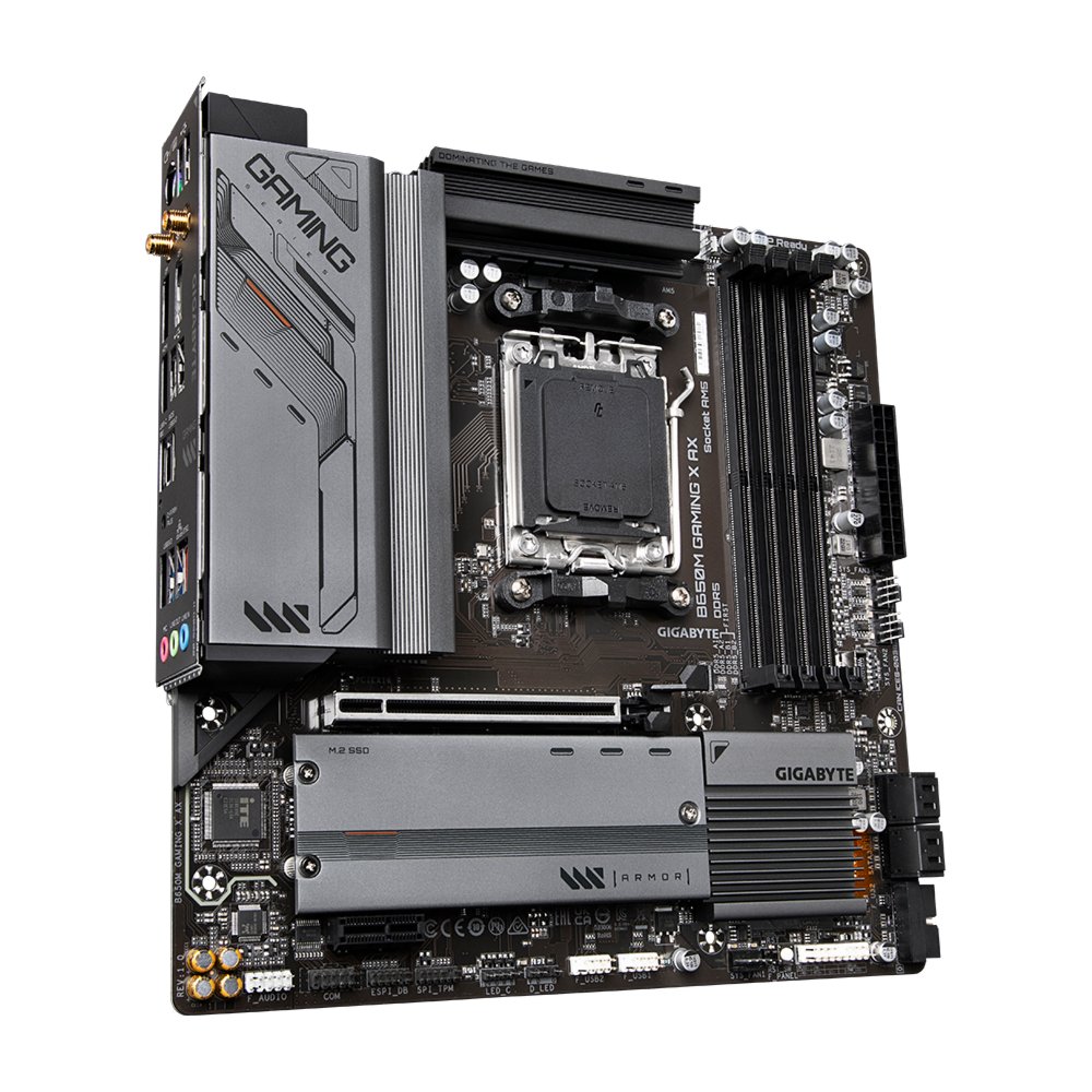 Gigabyte B650M GAMING X AX (rev. 1.x) | Socket AM5 | AMD B650 | 4xDDR5 | Micro-ATX | Moederbord 2 Gigabyte B650M GAMING X AX (rev. 1.x) | Socket AM5 | AMD B650 | 4xDDR5 | Micro-ATX | Moederbord - Afbeelding 2