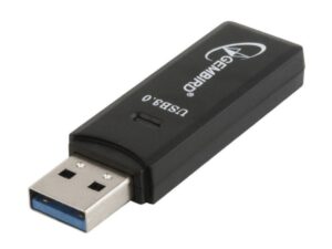 Gembird UHB-CR3-01 | Geheugenkaartlezer | USB 2.0 | SD/microSD | Zwart