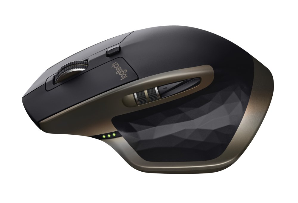 Logitech MX Master | Draadloze Muis | Rechtshandig | RF + Bluetooth | 1600 DPI | Zwart/Brons 7 Logitech MX Master | Draadloze Muis | Rechtshandig | RF + Bluetooth | 1600 DPI | Zwart/Brons - Afbeelding 7