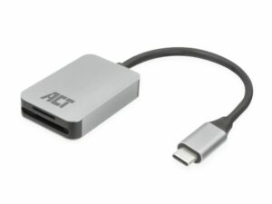 ACT AC7056 | Geheugenkaartlezer | USB 3.2 Gen 1 Type-C | SD/microSD | Grijs