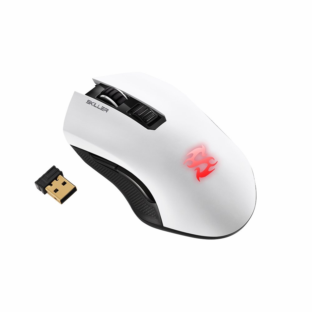 Sharkoon Skiller SGM3 | Draadloze Gaming Muis | Rechtshandig | RF + USB-A | 6000 DPI | Zwart 2 Sharkoon Skiller SGM3 | Draadloze Gaming Muis | Rechtshandig | RF + USB-A | 6000 DPI | Zwart - Afbeelding 2