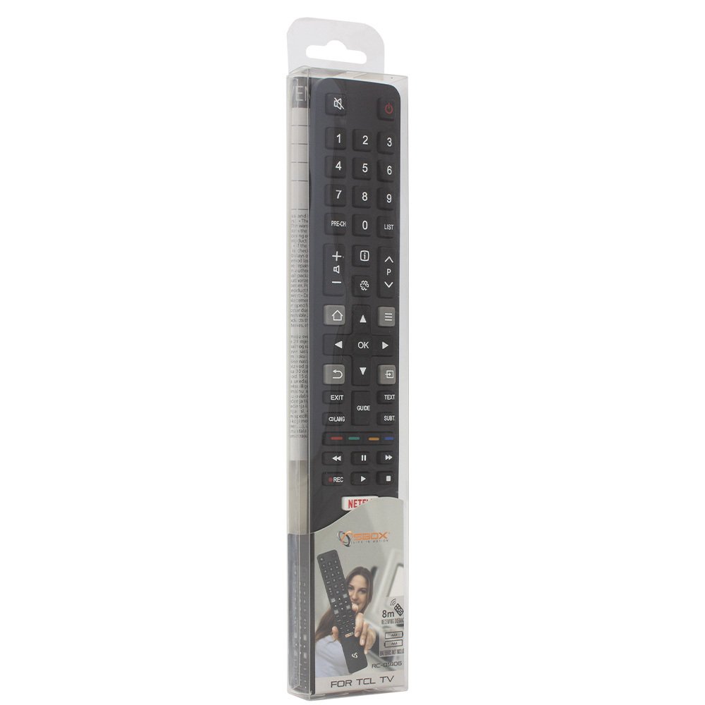 SBOX RC-01406 | Afstandsbediening | Geschikt voor TCL TV's | Zwart 2 SBOX RC-01406 | Afstandsbediening | Geschikt voor TCL TV's | Zwart - Afbeelding 2