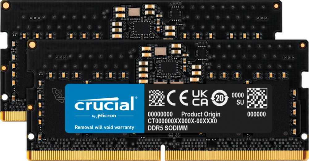 Crucial | 16GB 2x8GB DDR5 | 4800MHz | SODIMM | CL40 | Geheugenmodule | RAM 1 Crucial | 16GB 2x8GB DDR5 | 4800MHz | SODIMM | CL40 | Geheugenmodule | RAM