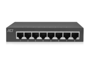 ACT AC4418 | Unmanaged Switch | 8 Poorten | Gigabit Ethernet | Grijs | Plug & Play