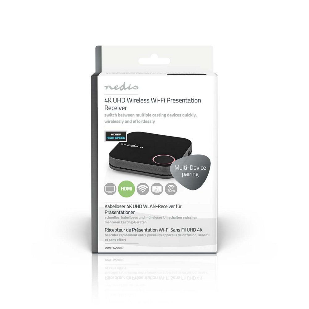Nedis VWFI3450BK | Draadloze HDMI-ontvanger | 4K Ondersteuning | Wi-Fi | Zwart 7 Nedis VWFI3450BK | Draadloze HDMI-ontvanger | 4K Ondersteuning | Wi-Fi | Zwart - Afbeelding 7