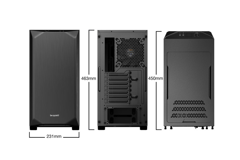 be quiet! Pure Base 500 | Midi Tower Case | Zwart 2 be quiet! Pure Base 500 | Midi Tower Case | Zwart - Afbeelding 2
