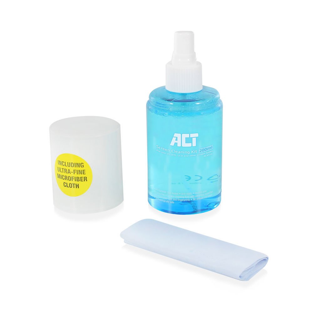 ACT AC9516 Schermreiniger inclusief Microvezel Doekje | 200ml 3 ACT AC9516 Schermreiniger inclusief Microvezel Doekje | 200ml - Afbeelding 3