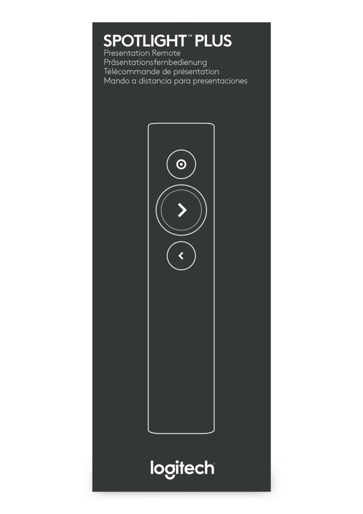 Logitech Spotlight Presenter | Draadloos | Bluetooth & USB 2.4 GHz | Bereik tot 30 meter | Grijs 9 Logitech Spotlight Presenter | Draadloos | Bluetooth & USB 2.4 GHz | Bereik tot 30 meter | Grijs - Afbeelding 9