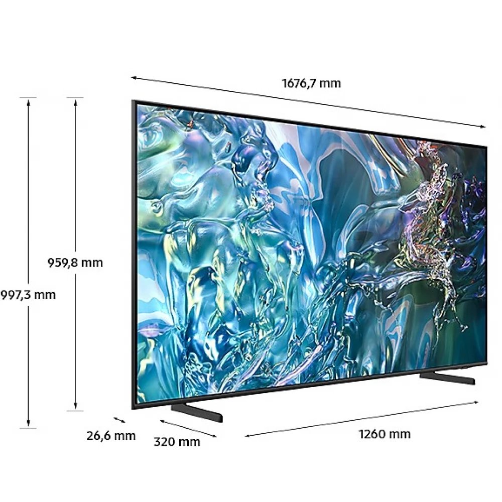 Samsung QE65Q60DAU 65" | 4K Ultra HD QLED Smart TV | Tizen + Wifi | Local Dimming met Sterk Contrast | HDR10+ | 50Hz 2 Samsung QE65Q60DAU 65" | 4K Ultra HD QLED Smart TV | Tizen + Wifi | Local Dimming met Sterk Contrast | HDR10+ | 50Hz - Afbeelding 2